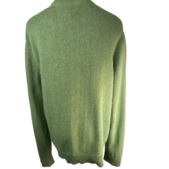 Banana Republic Medium Luxury Blend Soft Green V Neck Sweater Cashmere - Picture 10 of 13